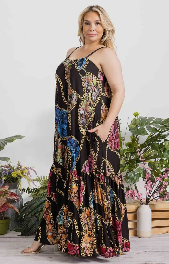 Chain Reaction Dress(Curvy)