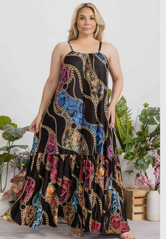 Chain Reaction Dress(Curvy)
