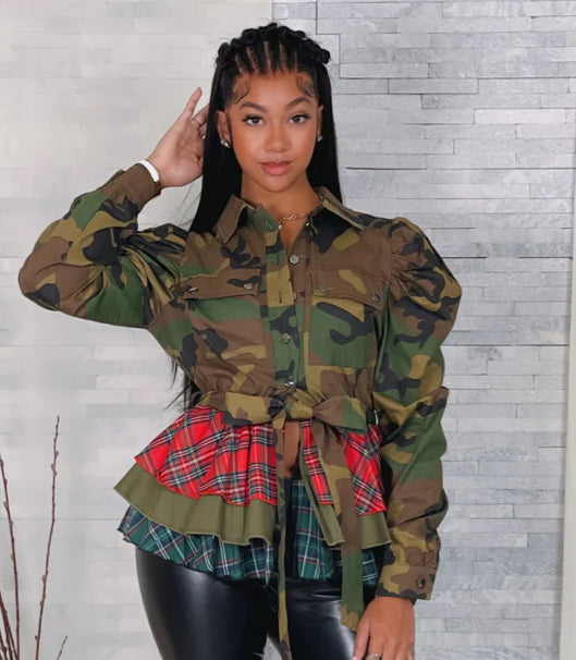 Camo Contrast Jacket