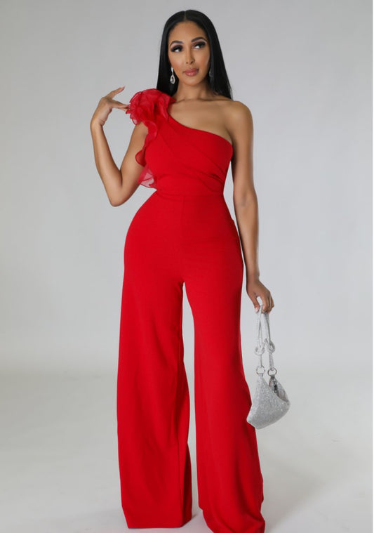 Fancy Red Jumpsuit