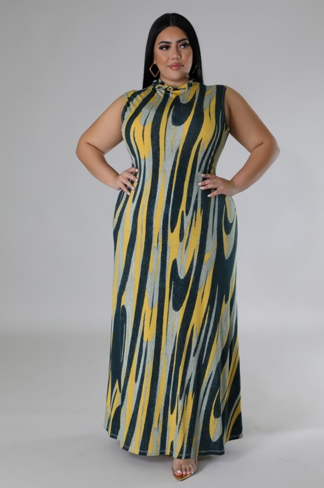 Yellow Green Maxi Dress