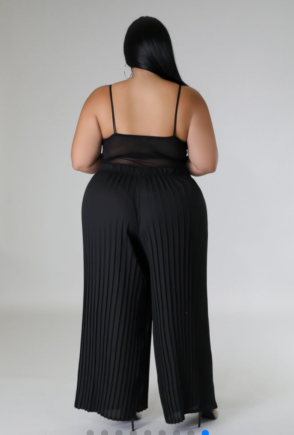 Pleated Black Pants